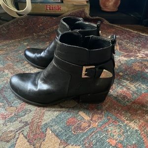 Black ankle boots